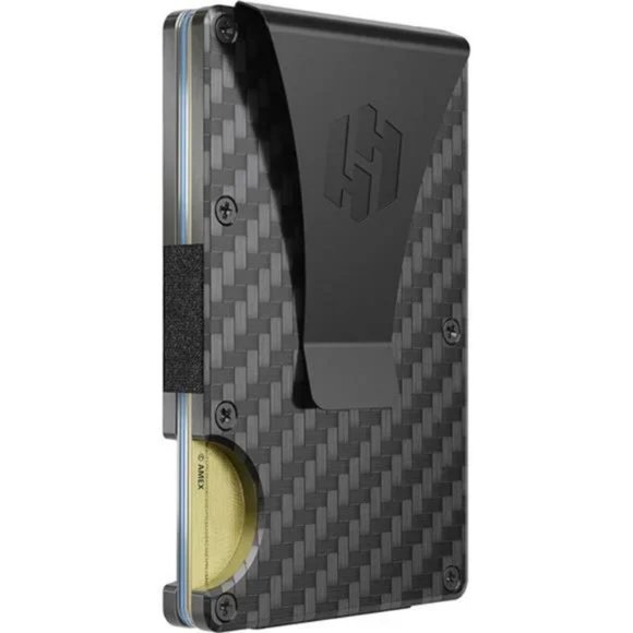 Slim Wallet For Men - Front Pocket RFID Blocking Minimalist Wallet, Carbon Fiber - Picture 1 of 7